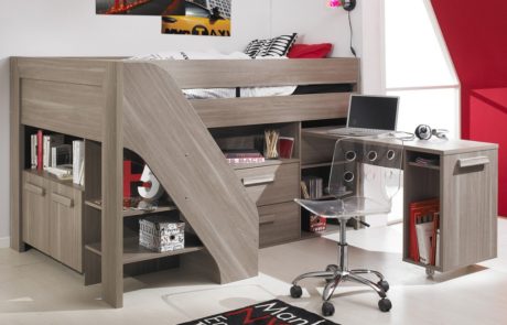 Bunk Bed and Desk Set
