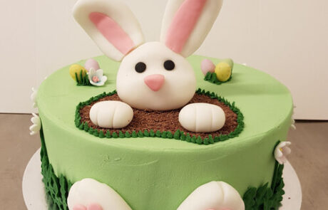 Rabbit celebration cake