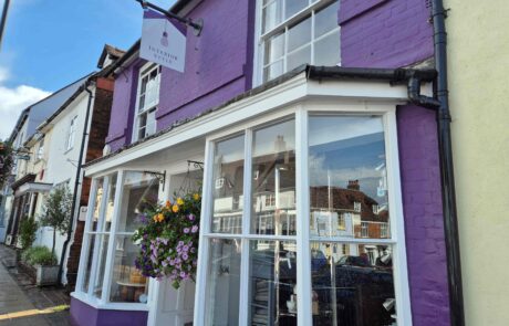 Interior design business shop front